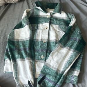 Plaid shacket old navy